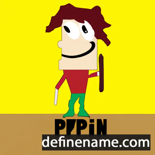 cartoon of the name Pepin