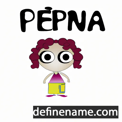 cartoon of the name Pepina