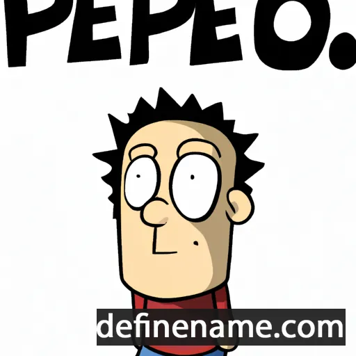 cartoon of the name Pepo