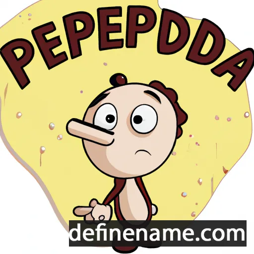 cartoon of the name Peppinedda