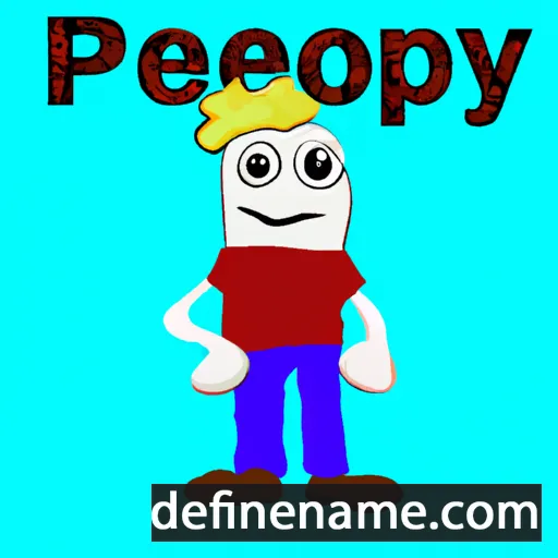 cartoon of the name Peppy