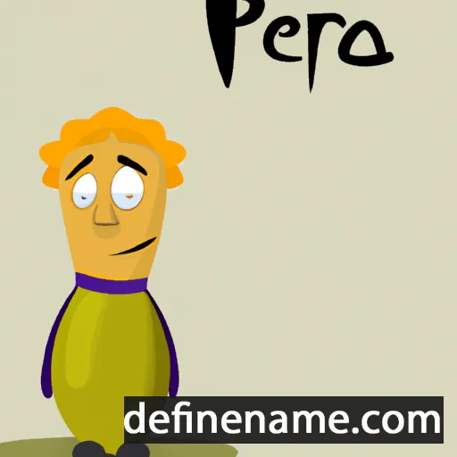 cartoon of the name Pera