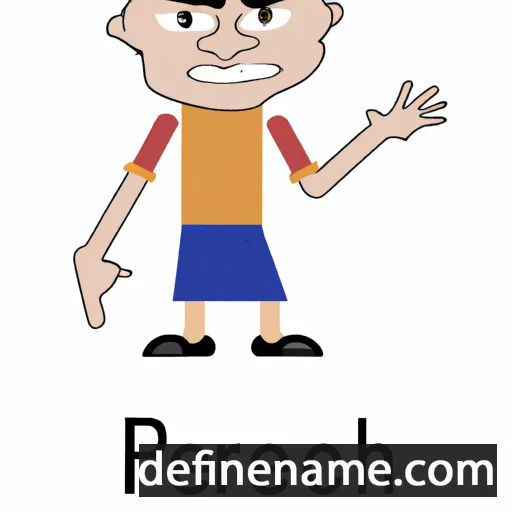 cartoon of the name Perach