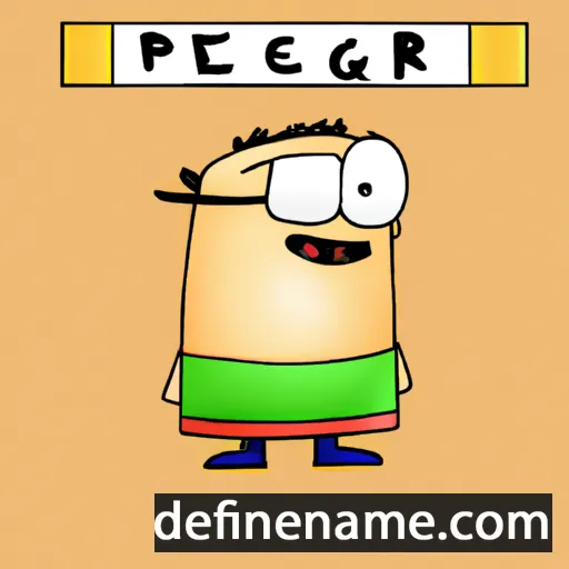 cartoon of the name Pereg