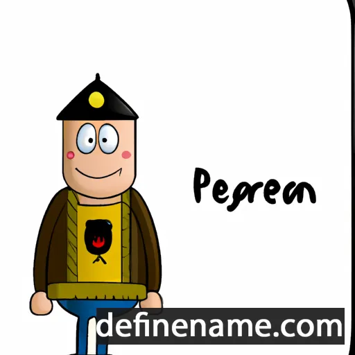 cartoon of the name Peregrijn