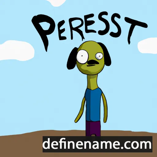 cartoon of the name Perestu