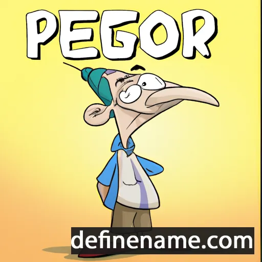 cartoon of the name Pergot