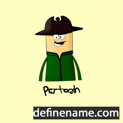 cartoon of the name Perhat