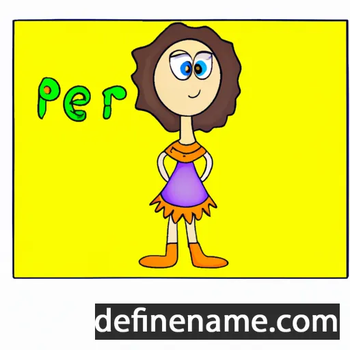 cartoon of the name Peri