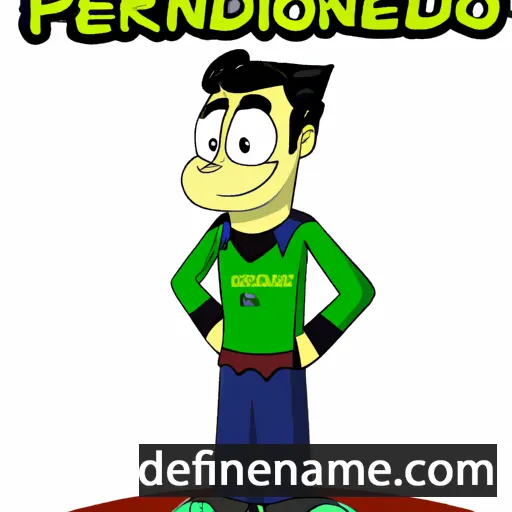 cartoon of the name Periandro