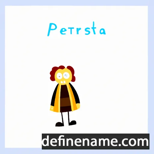 cartoon of the name Peristera