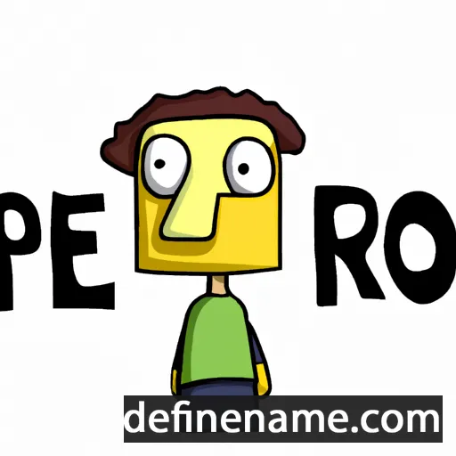 cartoon of the name Pero