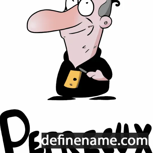 cartoon of the name Perreux