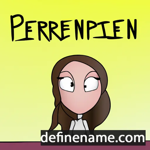 cartoon of the name Perrianne