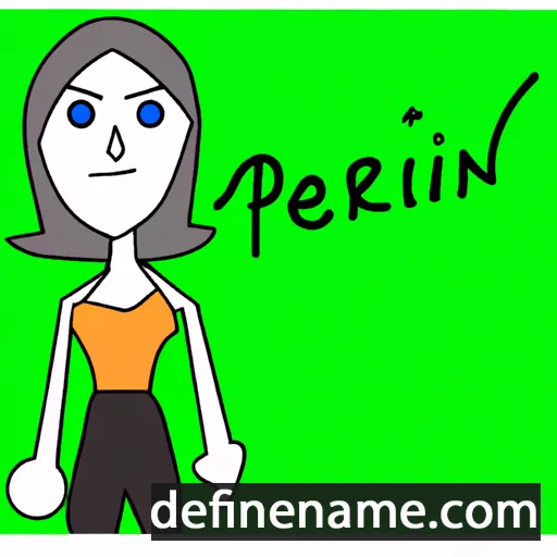 cartoon of the name Perrin