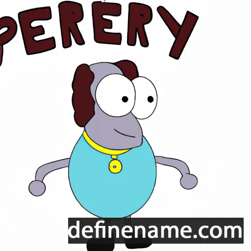 cartoon of the name Perrye