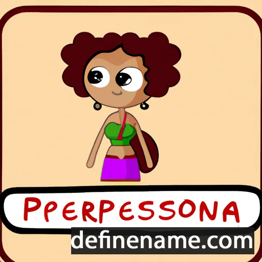 cartoon of the name Persefona