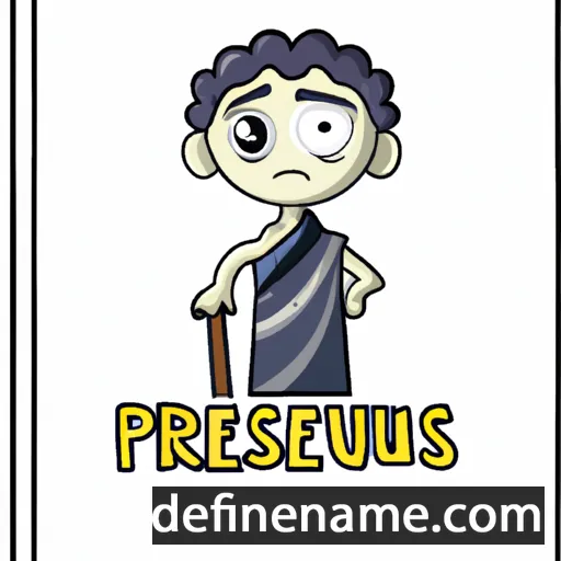 cartoon of the name Perseu