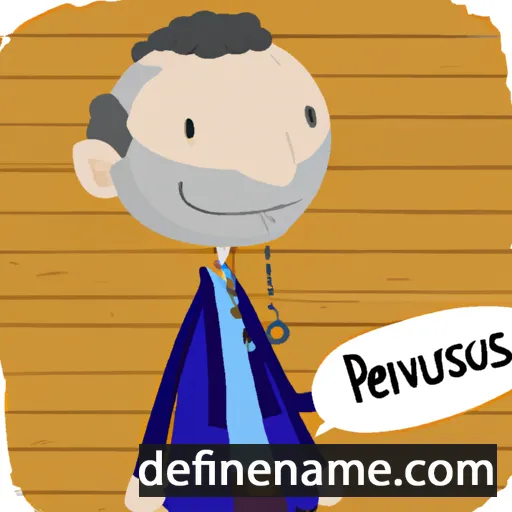 cartoon of the name Persuvius