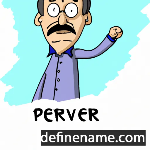 cartoon of the name Pervaiz