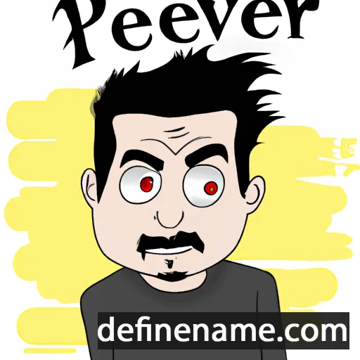 cartoon of the name Pervez