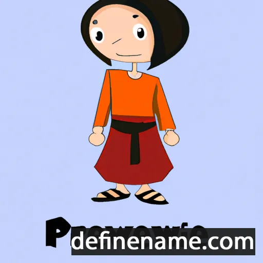 cartoon of the name Perwane