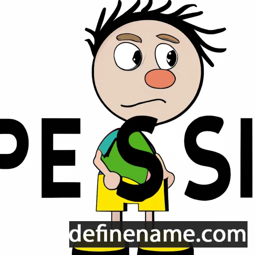 cartoon of the name Pessi