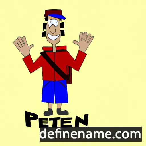 cartoon of the name Petehn