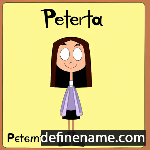 cartoon of the name Peterina