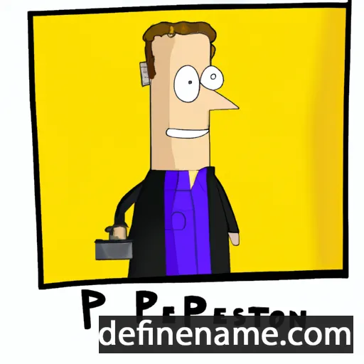 cartoon of the name Peterson