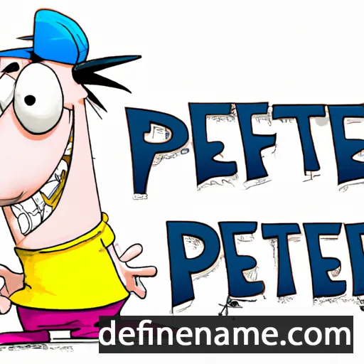 cartoon of the name Petӗr