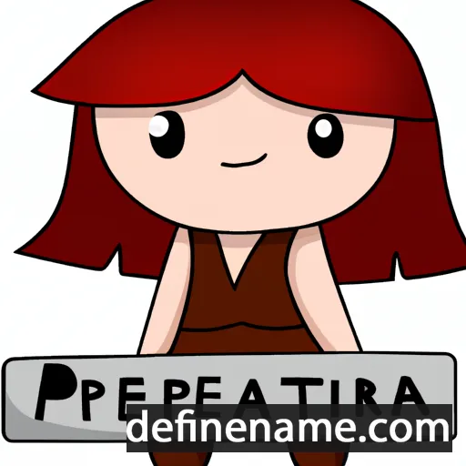 cartoon of the name Petraea