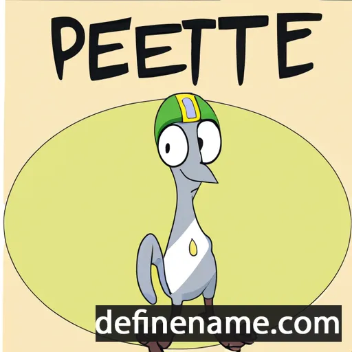 cartoon of the name Petrie