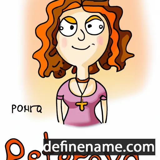 cartoon of the name Petrova