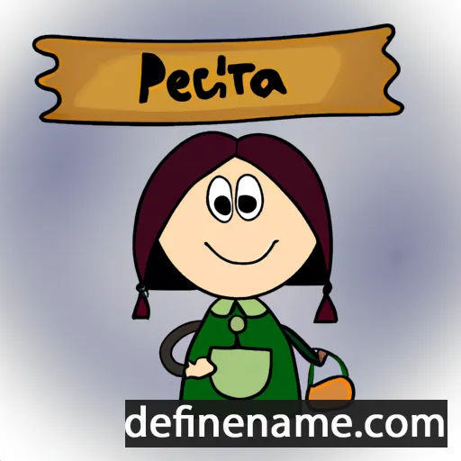 cartoon of the name Petruța