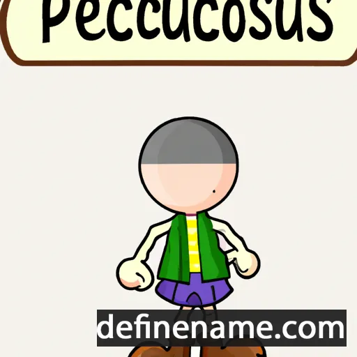 Peucolaus cartoon