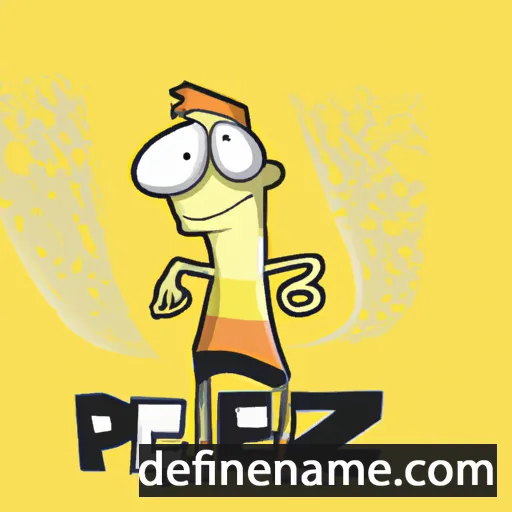 cartoon of the name Pezr