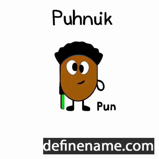 cartoon of the name Pfukani