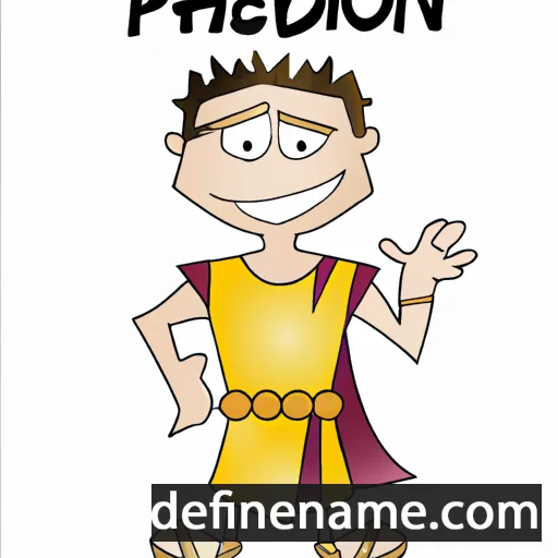 cartoon of the name Phaedon