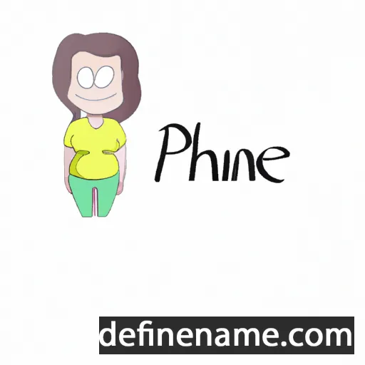 cartoon of the name Phaïne