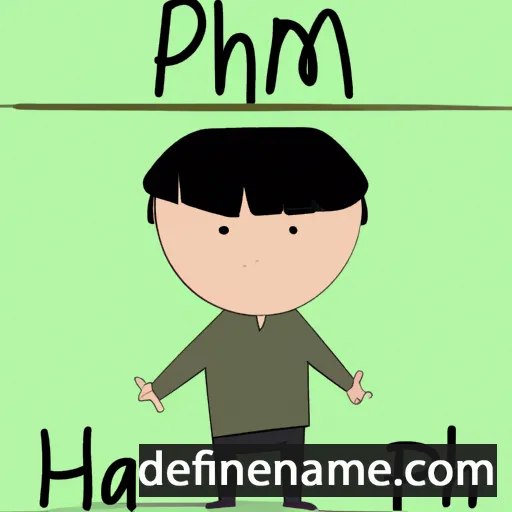 cartoon of the name Pham