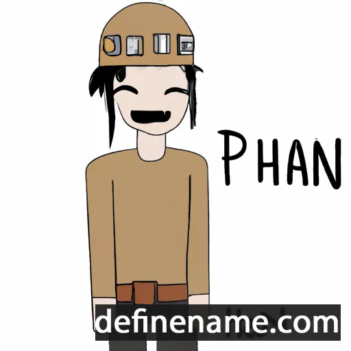 cartoon of the name Phan