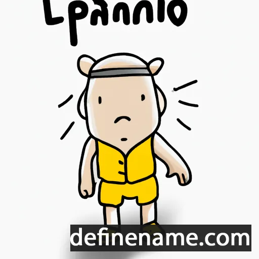 cartoon of the name Phanlop