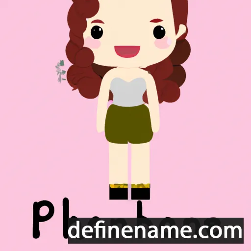 cartoon of the name Phannee