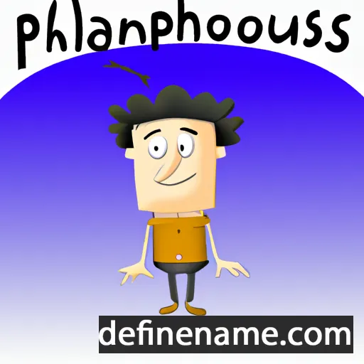 cartoon of the name Phanourios