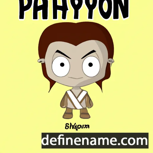 cartoon of the name Phaylon