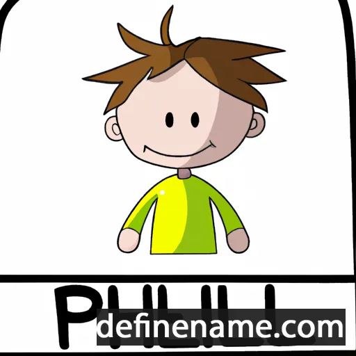 cartoon of the name Phélip