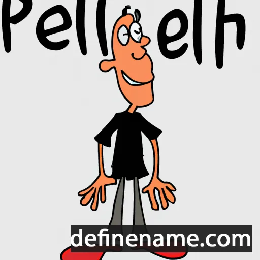 cartoon of the name Pheel