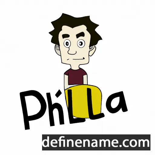 cartoon of the name Phildel