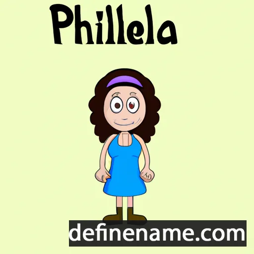 cartoon of the name Philena